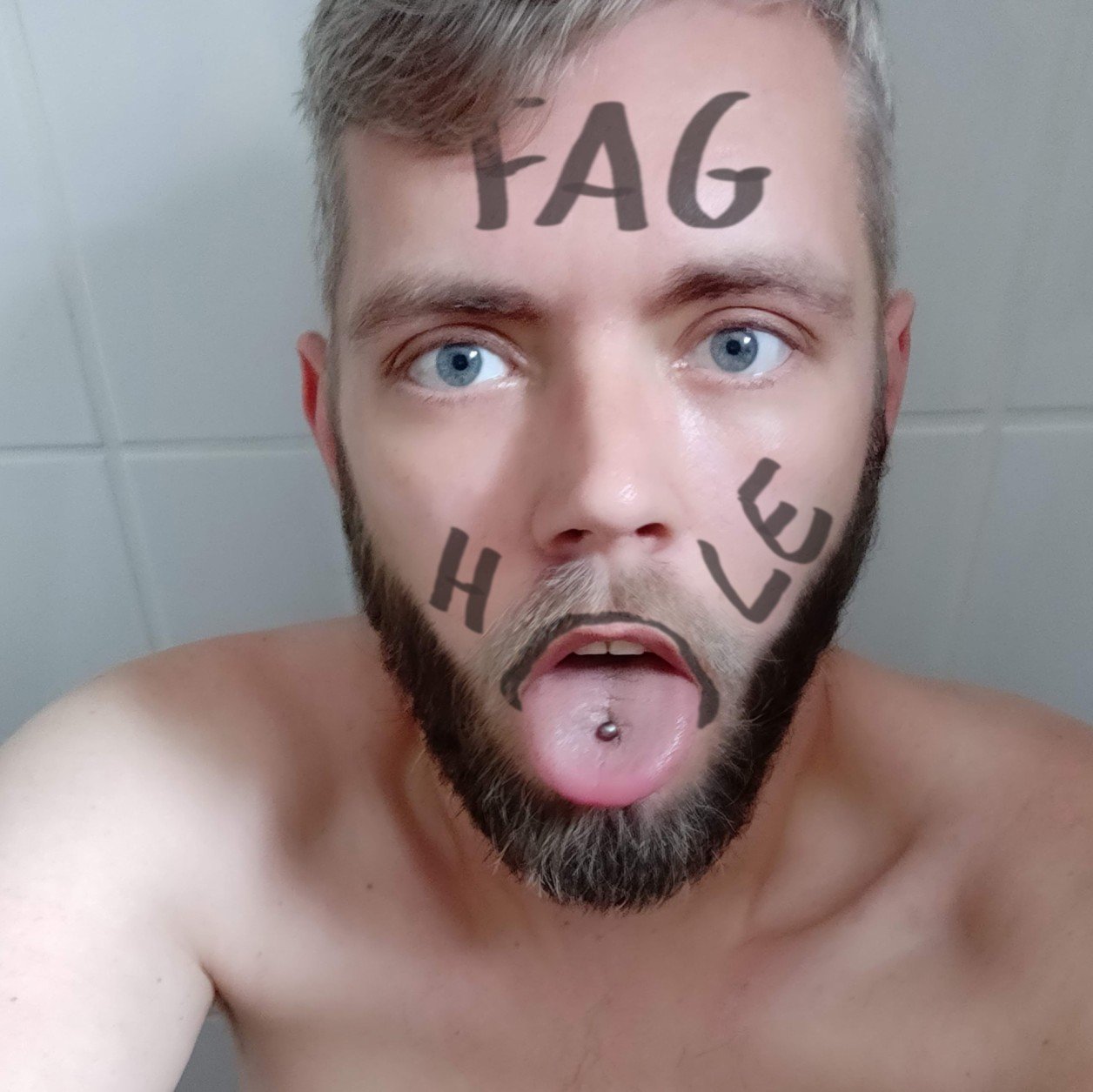 Face fucked closet faggot