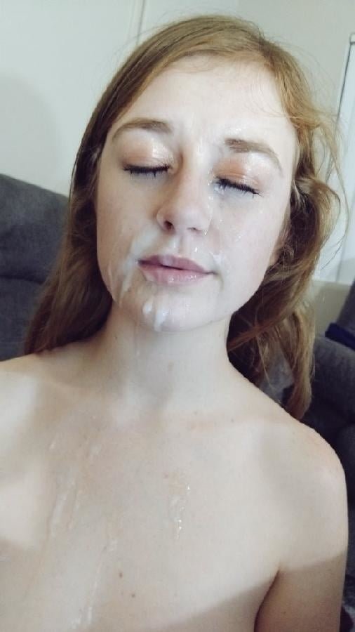 Photo by Cum and Gals with the username @Cum-and-Gals,  July 28, 2021 at 6:20 PM and the text says '#brunette #facial #amateur #pale'