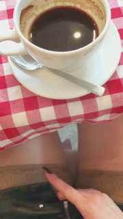 Video by MaryLovesPorn with the username @MaryLovesPorn,  December 17, 2018 at 6:07 AM and the text says 'morning coffee, no panties'