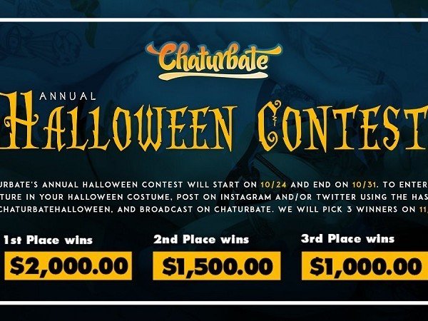 Discover the Link by WebcamStartup with the username @WebcamStartup, who is a brand user, posted on October 24, 2019 and the text says 'Chaturbate’s annual Halloween contest will start on 10/24 and end on 10/31. To enter, take a photo in your Halloween costume and post it to either Instagram or Twitter with hashtag #ChaturbateHalloween, and broadcast on Chaturbate!'