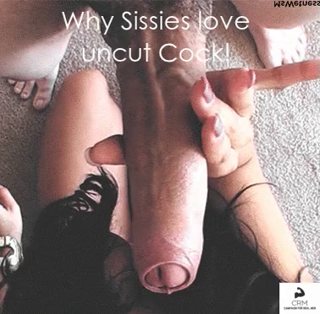 Video by Slydixon with the username @Slydixon,  December 20, 2019 at 7:16 PM. The post is about the topic Sissy and the text says 'I fucking LOOOOVE uncut cocks..'