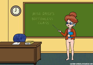 Photo by glib24 with the username @glib24,  January 25, 2023 at 4:48 AM. The post is about the topic Casual Nudity and the text says 'https://www.deviantart.com/cartoon-admirer/art/Daisy-the-Teacher-946575723'