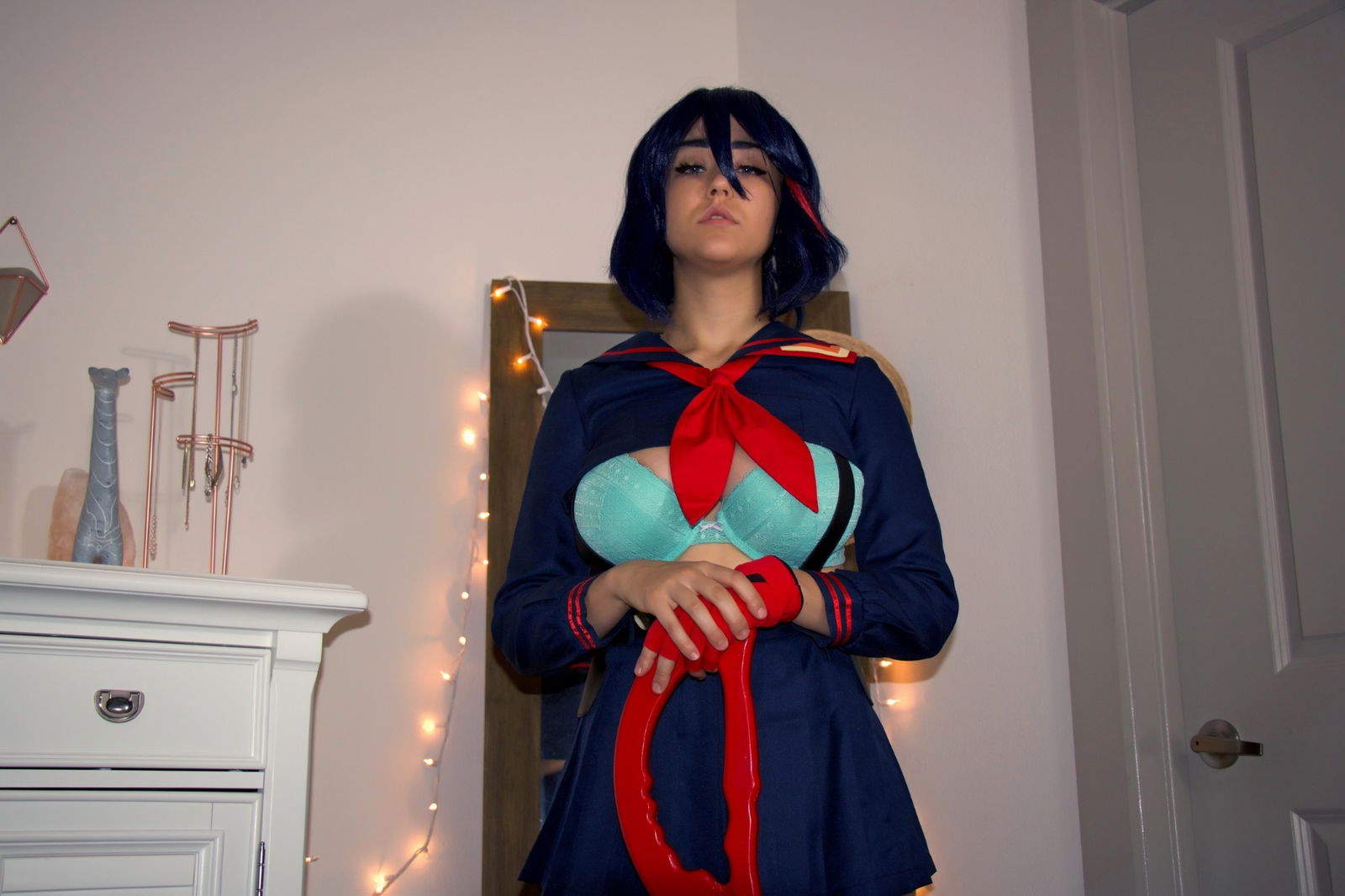 Photo by Succubus Queen with the username @Lucasdu, posted on January 20, 2019. The post is about the topic Cosplay and the text says 'Ryuko Matoi lewd stripping by Sabrina Nichole (pretty large album 70+ images - so wait a bit & flip through)'