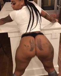 Video by BootyOnline with the username @BootyOnline,  May 2, 2021 at 6:03 PM. The post is about the topic Big Black Booty and the text says '#Twerking that phat #ebony  #jiggly #ass'