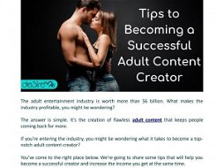 Link by desireme with the username @desireme,  December 24, 2021 at 11:03 AM and the text says '6 Tips to Becoming a Successful Adult Content Creator'