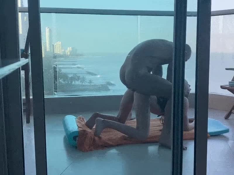 Video by ThePerfectPeach3223 with the username @ThePerfectPeach,  September 10, 2022 at 2:50 PM. The post is about the topic Public and the text says 'I want to do yoga on a balcony today!'