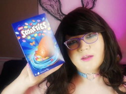 Link by April Bee with the username @AprilBee, who is a star user,  April 9, 2023 at 4:45 AM. The post is about the topic Trans and the text says 'Happy Easter Sluts 🍫🐇🥚 Enjoy Guided CEI "Cummy Chocolate Surprise Easter CEI"'
