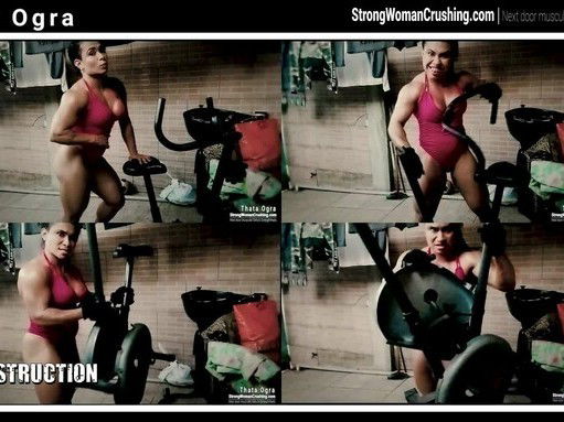 Link by MusclegirlStrength with the username @MusclegirlStrength, who is a brand user,  May 30, 2023 at 10:03 PM and the text says '💪😍 Link:
  Goddess Thata Ogra Shatters an Ergometric Bike with Her Unyielding Strength

Thata Ogra uses her phenomenal strength and breaks some pieces from an ergometric bike - 20230530-200108

More videos about Bike_Destruction..'