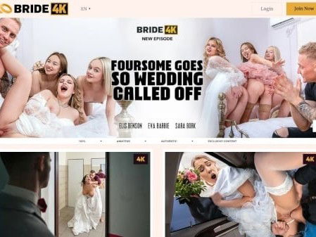 Link by paysitesreviews with the username @paysitesreviews, who is a brand user,  September 13, 2023 at 4:28 AM and the text says 'New Review! Bride 4K paysite will present to you slutty brides in white #weddingdress and ugly thoughts in their heads. These naughty #brides cheat on their husbands right in wedding day. Their #horny #wetpussies need some pole inside. Read the review -
 ..'