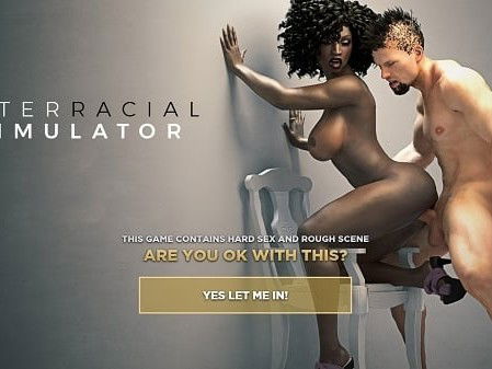 Link by paysitesreviews with the username @paysitesreviews, who is a brand user,  January 5, 2024 at 5:04 AM and the text says 'New Review! Interracial Simulator is all about inter racial sex. It will simulate for you various #blackonwhite and #whiteonblack scenarios. The action inside is  hard and #game missions are full of rough #interracial fucking. Read the whole review -'