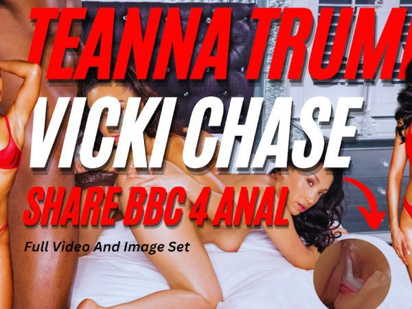 Link by Adultrealitykings with the username @Adultrealitykings,  February 20, 2024 at 12:59 PM and the text says 'Teanna Trump & Vicki Chase Share Big Black Cock For BBC Anal'