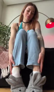 Video by MaxMeen♨️ with the username @MaxMeen,  March 9, 2024 at 9:49 PM. The post is about the topic Stinky and Sweaty and the text says 'Socks and slippers come off 
#stinky #sweaty #socks #soles #feet #foot'