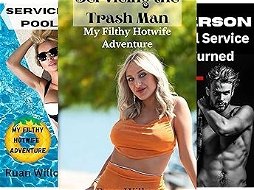 Link by RuanWillow with the username @RuanWillow, who is a verified user,  May 4, 2024 at 11:02 PM and the text says 'New novella coming Servicing the College Fence Builders, An Age Gap Hotwife Story…Now in prelaunch mode… book 5 in my Servicing the Work Men, My Filthy Hotwife Adventures Series. It’s an MMMMMF PLUS Hubby! Holy hotness scorching sun beating sexiness!!'