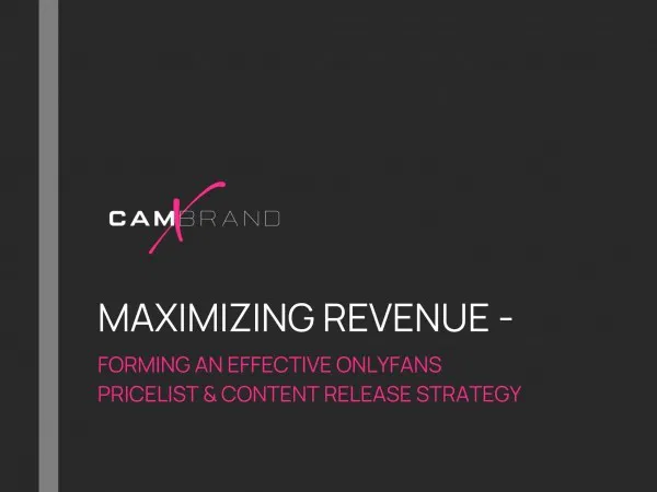 Link by CamBrandX with the username @CamBrandX, who is a brand user,  May 22, 2024 at 4:23 AM and the text says 'Want to make more money on #OnlyFans? Download our #free guide to making an effective pricelist and #ContentStrategy. @cambrandx   

#income #influencer #onlyfansgirl #onlyfanscreator #sellingcontent #model #content #ofcontent #cammodel #webcammodel'