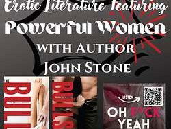 Link by RuanWillow with the username @RuanWillow, who is a verified user,  August 3, 2024 at 2:40 AM and the text says 'Author John Stone joined the show to discuss his writing process and the themes that inspire his erotic novels. From exploring powerful women to incorporating BDSM and cuckolding, Stone shared his passion for creating compelling stories centered on human..'