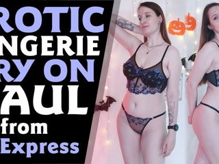 Link by Terefur with the username @Terefur, who is a star user,  December 2, 2024 at 3:12 AM and the text says 'New video released on my YouTube channel: Try on Haul: Review of Hot Lingerie with Blue Lace and Embroidery!
➡️   #Nudes #Lace #Bare #Sheer #Tease #Erotic
#Sexy #Temptation #Seduction #tryonhaul #youtube'