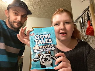 Link by SpicedEnterprise with the username @spicesophia, who is a star user,  December 8, 2024 at 6:18 PM. The post is about the topic SFW Content and the text says 'Cow Tales Minis Honey Bun Taste Test -   #vlog #tastetest'