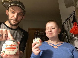 Link by SpicedEnterprise with the username @spicesophia, who is a star user,  December 18, 2024 at 6:47 PM. The post is about the topic Rumble and the text says 'BuzzBallz Cocktails Eggnog Taste Test -'