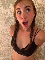 Photo by Cum and Gals with the username @Cum-and-Gals,  August 21, 2022 at 1:39 PM. The post is about the topic Cum Sluts and the text says '#facial #cumshot #brunette #pigtails #braids #nonnude #lookingup'
