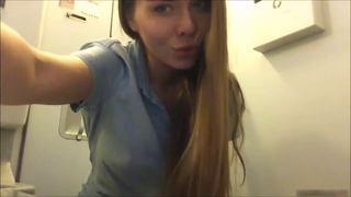 Video by Succubus Queen with the username @Lucasdu,  January 25, 2019 at 9:59 PM and the text says 'Bored girl on a long flight..'