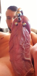 Photo by Musclephuk with the username @Musclephuk,  March 16, 2019 at 6:24 AM and the text says '#CurvedCock Hot Huge Hung Cock Mmmm'