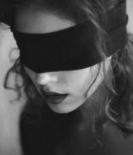 Shared Photo by djangomango with the username @djangomango,  November 30, 2024 at 7:55 PM. The post is about the topic Sinfulwife's ❤ and the text says 'waiting... blindfolded... what... when... who... how..'