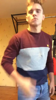 Shared Video by Glovie with the username @Glovie,  December 23, 2018 at 2:03 AM. The post is about the topic GayExTumblr and the text says 'This guy is fucking hot. I'd love to hear what he's saying'