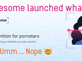 Link by FindThePornstar with the username @FindThePornstar,  April 12, 2019 at 9:37 AM. The post is about the topic #FindThePornstar and the text says 'We're excited to be working with the newest technologies, but we're also happy that this actually raised awareness and started a healthy debate around privacy. 

We are open to hearing from the community and learning what would be the best way forward for..'