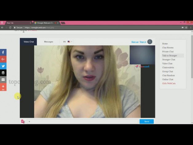 Link by Talk to Stranger with the username @omegle, who is a brand user,  April 24, 2019 at 11:49 AM and the text says 'Best Omegle & Chatroulette Alternative - Omegle Webcam Dating, Video Chat Rooms Omegle Webcam - Video Chat with Strangers online. The top best alternatives of Chatroulette, Chat sites like Omegle. Omegle chat based on webcam conversations to chat or..'