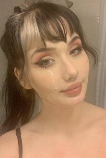 Photo by Cum and Gals with the username @Cum-and-Gals,  September 4, 2022 at 8:11 PM. The post is about the topic Cum Sluts and the text says '#facial #cumshot #brunette #amateur #eyecontact'