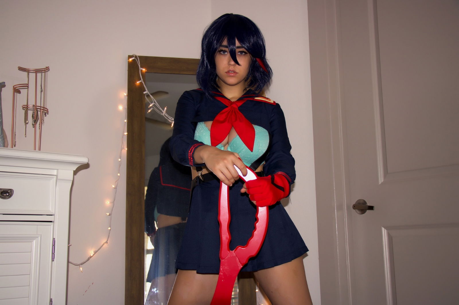 Photo by Succubus Queen with the username @Lucasdu, posted on January 20, 2019. The post is about the topic Cosplay and the text says 'Ryuko Matoi lewd stripping by Sabrina Nichole (pretty large album 70+ images - so wait a bit & flip through)'