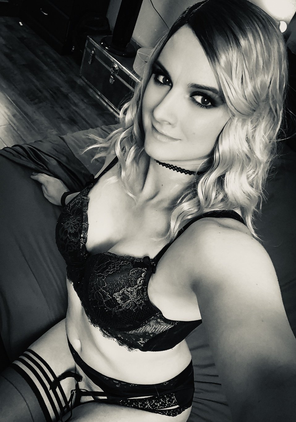 Photo by DinoSpumoni with the username @DinoSpumoni,  January 30, 2020 at 7:56 PM. The post is about the topic Sissy and the text says 'Ashley B&W #sissy'