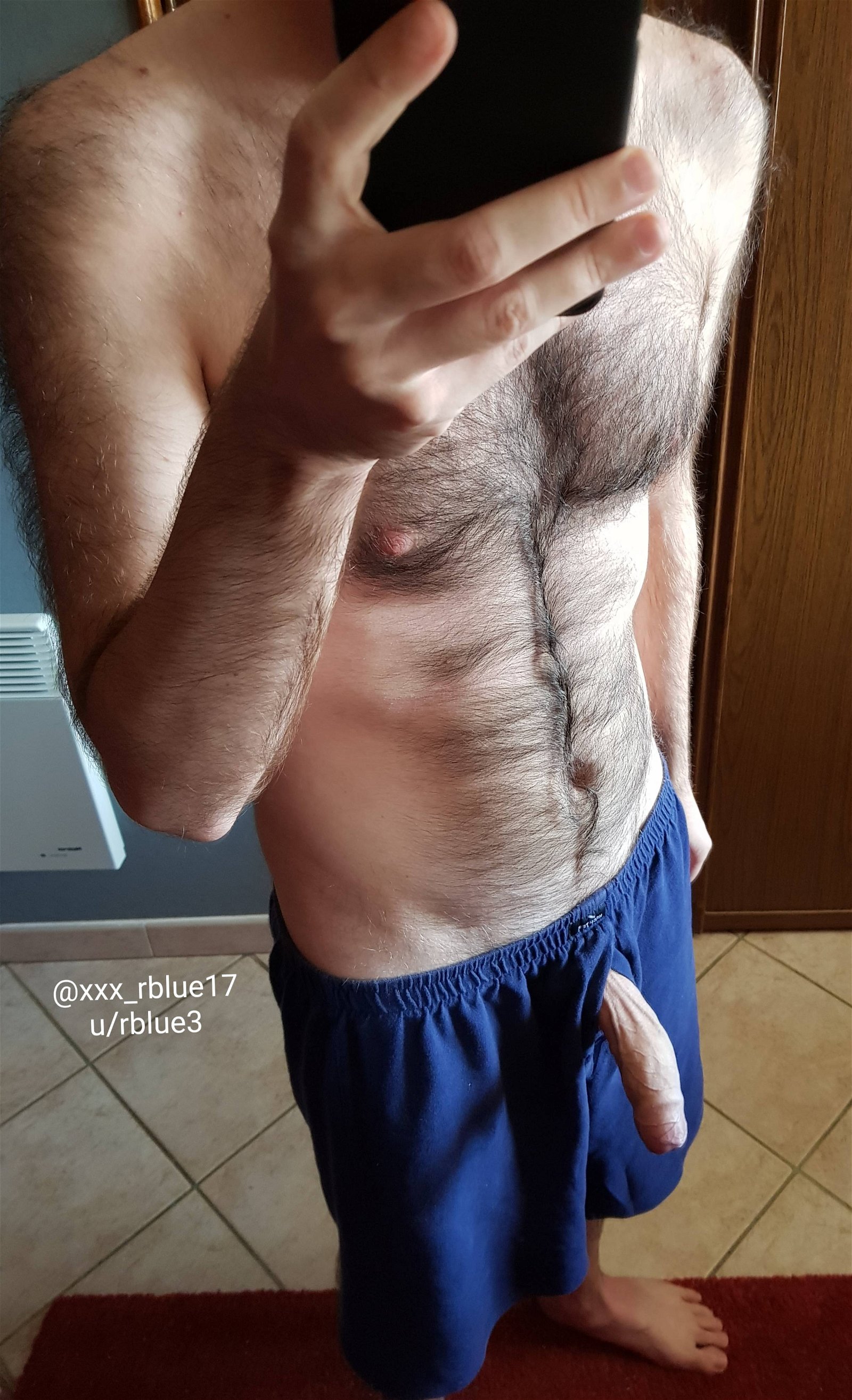 Photo by rblue with the username @rblue17,  October 18, 2019 at 11:17 AM. The post is about the topic GayExTumblr and the text says 'These pyjama pants come with Easy Dick Access™ technology. https://i.imgur.com/7YuQtqf.jpg'