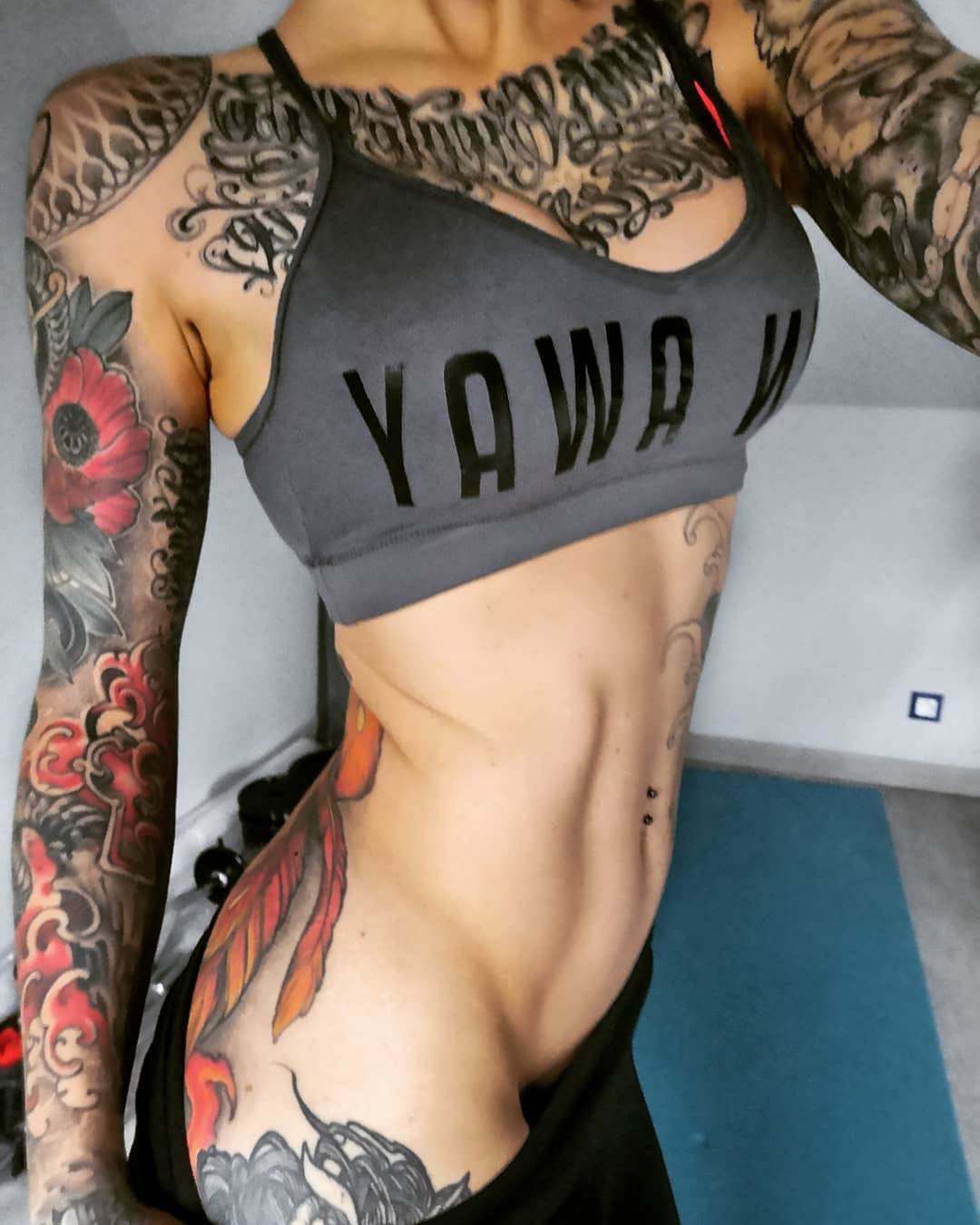 Photo by Devynsdogg with the username @Devynsdogg,  April 9, 2019 at 6:25 PM. The post is about the topic Tattoo and the text says 'That flat, lean tummy....leading down to Paradise! #fitgirls #sexyfemales #babes #fetish..'