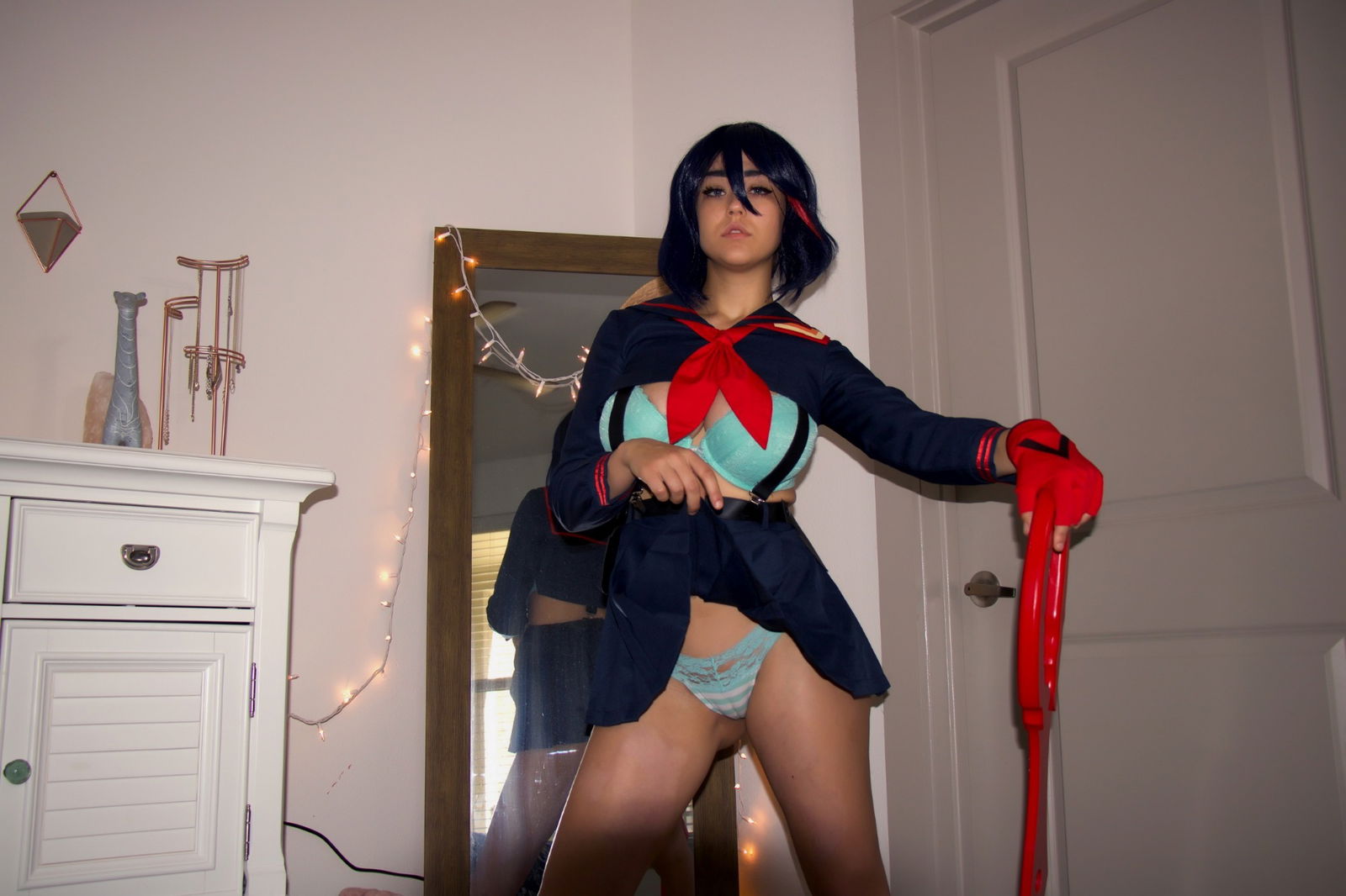 Photo by Succubus Queen with the username @Lucasdu, posted on January 20, 2019. The post is about the topic Cosplay and the text says 'Ryuko Matoi lewd stripping by Sabrina Nichole (pretty large album 70+ images - so wait a bit & flip through)'