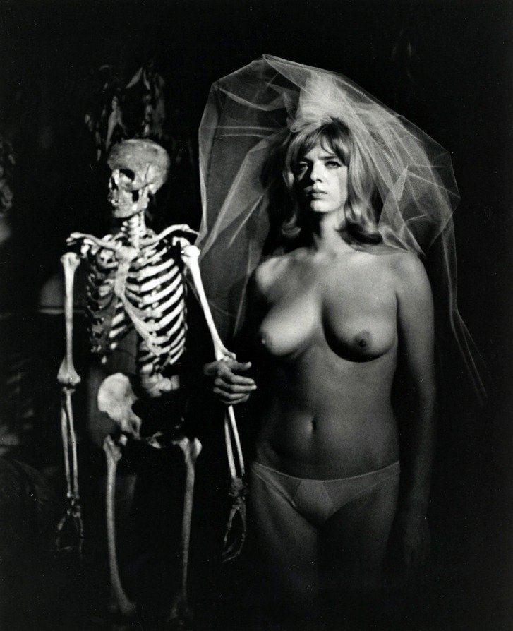 Photo by Orgasmatron with the username @Orgasmatron,  December 7, 2018 at 3:35 AM and the text says 'Barbara Nordin in “Orgy of the Dead”, 1965'