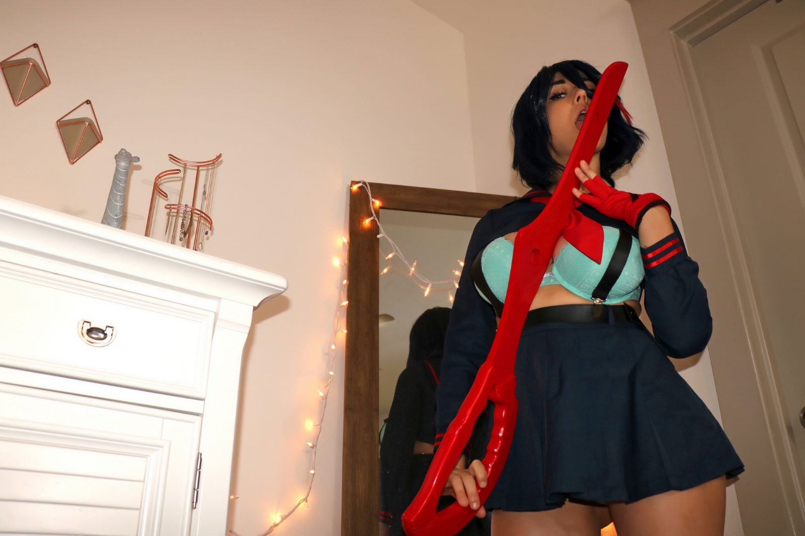 Photo by Succubus Queen with the username @Lucasdu, posted on January 20, 2019. The post is about the topic Cosplay and the text says 'Ryuko Matoi lewd stripping by Sabrina Nichole (pretty large album 70+ images - so wait a bit & flip through)'