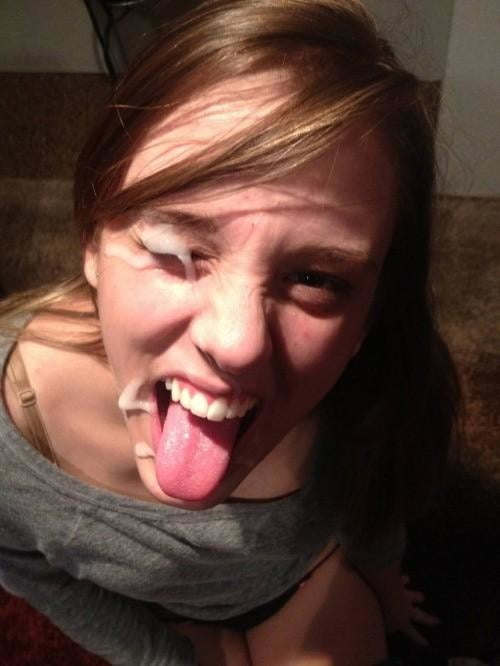 Photo by Cum and Gals with the username @Cum-and-Gals,  August 25, 2021 at 8:07 PM. The post is about the topic Cum Sluts and the text says '#faical #amateur #brunette #tongueout'