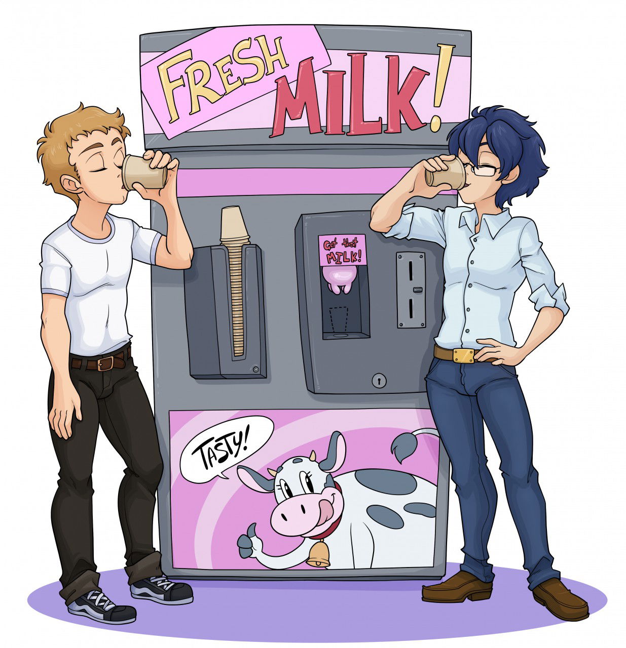 Photo by Oranges with the username @oranges, who is a verified user,  January 2, 2019 at 8:07 AM. The post is about the topic Transformation and the text says 'Great Milk! (Dabunnox)'