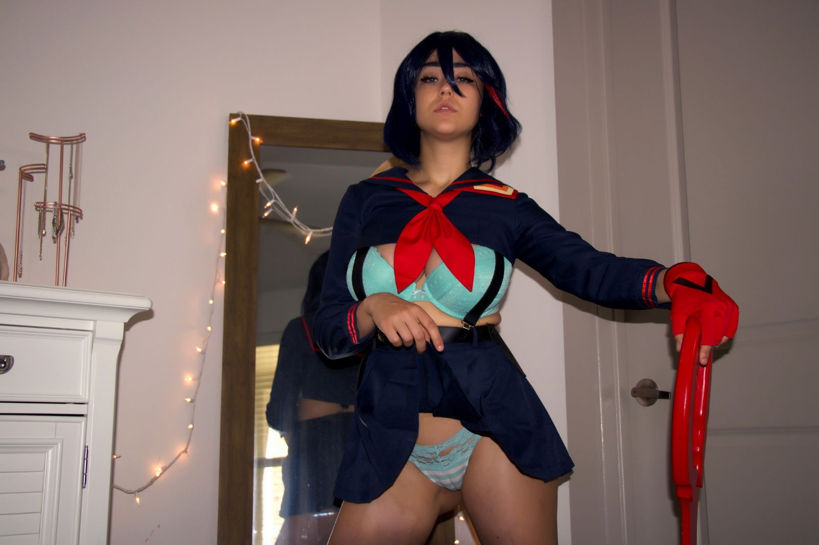 Photo by Succubus Queen with the username @Lucasdu, posted on January 20, 2019. The post is about the topic Cosplay and the text says 'Ryuko Matoi lewd stripping by Sabrina Nichole (pretty large album 70+ images - so wait a bit & flip through)'