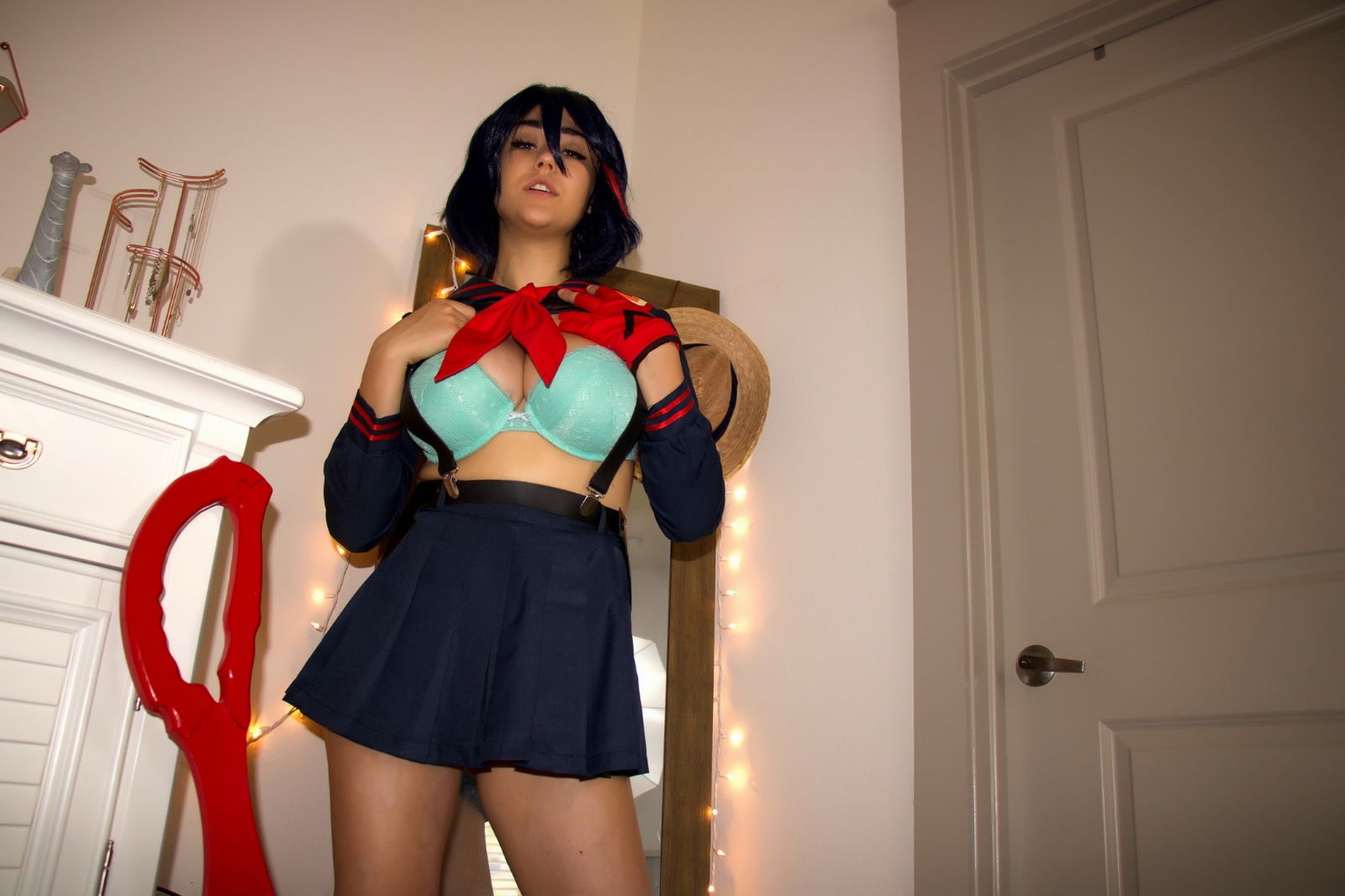 Photo by Succubus Queen with the username @Lucasdu, posted on January 20, 2019. The post is about the topic Cosplay and the text says 'Ryuko Matoi lewd stripping by Sabrina Nichole (pretty large album 70+ images - so wait a bit & flip through)'