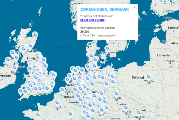 Watch the Photo by BuddyBate with the username @BuddyBate, posted on February 10, 2019 and the text says 'A guy in #Copenhagen, #Denmark, just joined the International #Bate Club.

Got your buttons or stickers yet? https://www.buddybate.com/buttons'