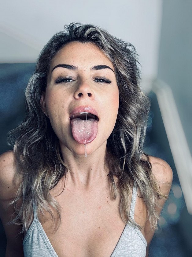 Photo by MaxMeen♨️ with the username @MaxMeen,  March 2, 2023 at 7:18 PM. The post is about the topic Spit and the text says 'Why don’t you slide in, it’s so warm and wet
#spit #spitting #saliva #spitfetish #tongue #Lianabananas'