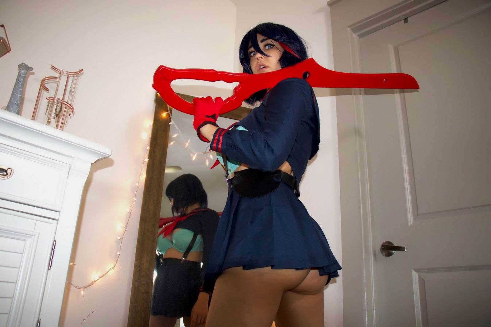 Photo by Succubus Queen with the username @Lucasdu, posted on January 20, 2019. The post is about the topic Cosplay and the text says 'Ryuko Matoi lewd stripping by Sabrina Nichole (pretty large album 70+ images - so wait a bit & flip through)'