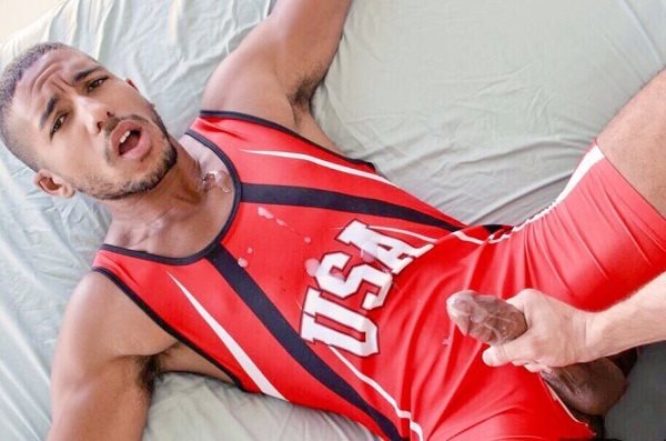 Photo by BuddyBate with the username @BuddyBate,  July 24, 2019 at 1:14 PM and the text says '#Wrestling had been his favorite sport in #college, but it wasn't just about his skills on the mat. He loved the fun with his #buddies, especially the #jack off races in the #showers.

He'd longed to get back into the sport ever since he graduated, so..'