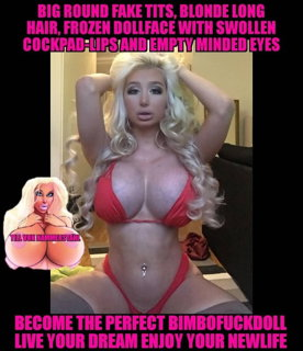 Photo by Trophydollsdaddy with the username @Trophydollsdaddy,  April 2, 2019 at 2:46 AM. The post is about the topic bimbofication and the text says ''