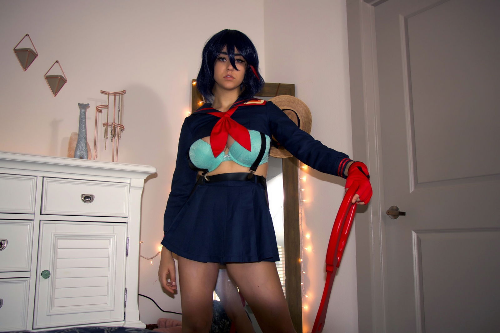 Photo by Succubus Queen with the username @Lucasdu, posted on January 20, 2019. The post is about the topic Cosplay and the text says 'Ryuko Matoi lewd stripping by Sabrina Nichole (pretty large album 70+ images - so wait a bit & flip through)'