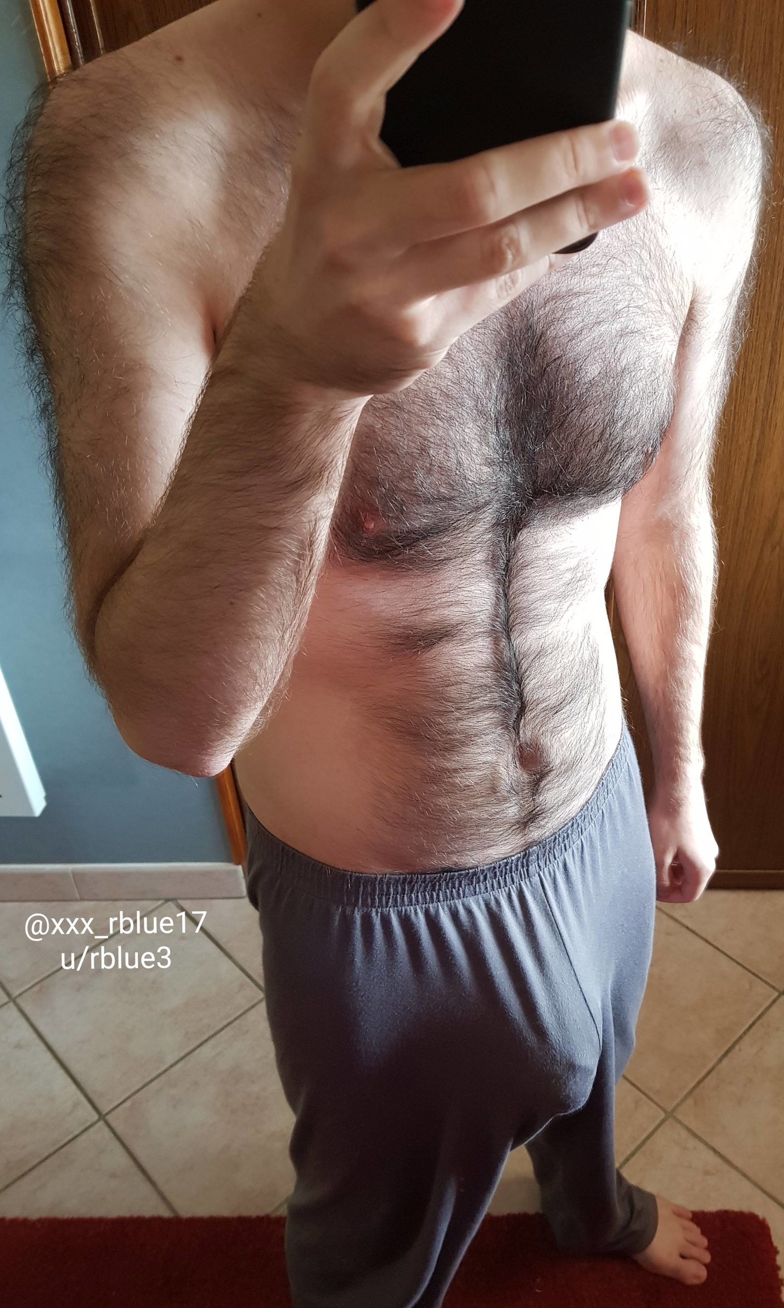 Photo by rblue with the username @rblue17,  October 23, 2019 at 11:02 AM. The post is about the topic GayExTumblr and the text says 'These pyjama pants don't leave much to the imagination... https://i.imgur.com/3nKojZY.jpg'