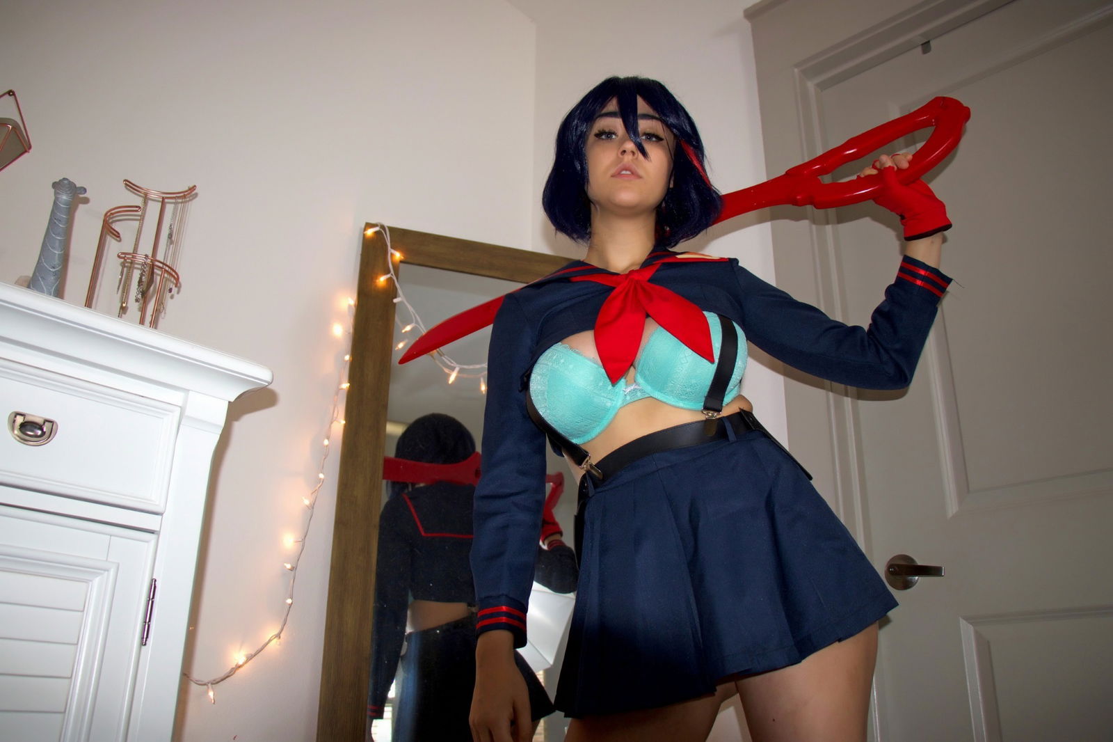 Photo by Succubus Queen with the username @Lucasdu, posted on January 20, 2019. The post is about the topic Cosplay and the text says 'Ryuko Matoi lewd stripping by Sabrina Nichole (pretty large album 70+ images - so wait a bit & flip through)'