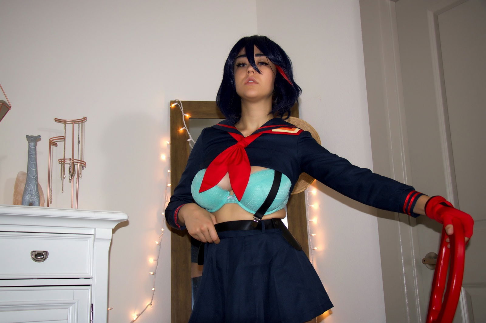 Photo by Succubus Queen with the username @Lucasdu, posted on January 20, 2019. The post is about the topic Cosplay and the text says 'Ryuko Matoi lewd stripping by Sabrina Nichole (pretty large album 70+ images - so wait a bit & flip through)'